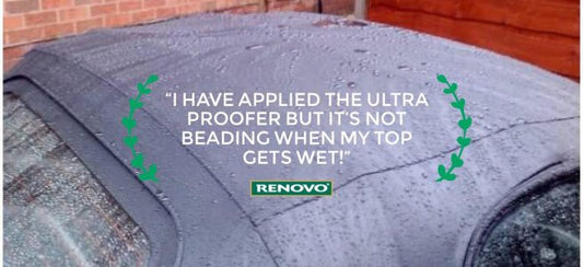 I've applied Ultra Proofer, but it’s not beading when my top gets wet!