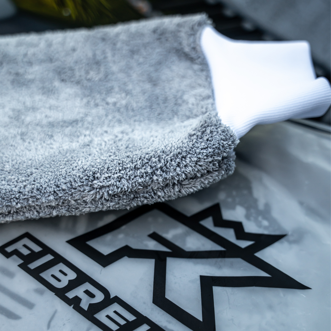 Fibreking "PS" Korean Microfibre Mitt - Grey