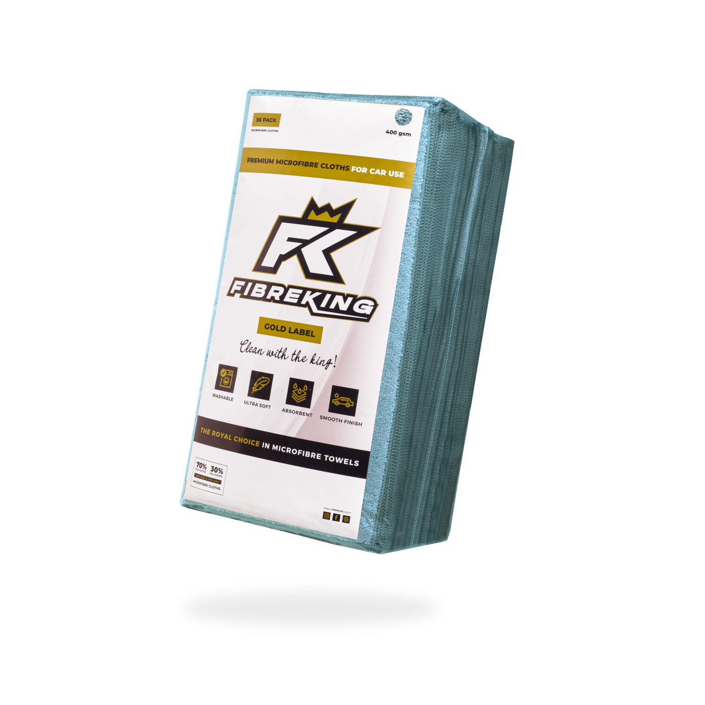 Gold label 400GSM microfibre cloth Box ( 6 packs of 36)